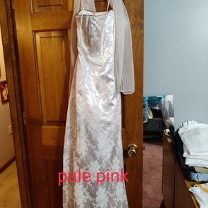 Pale pink prom gown